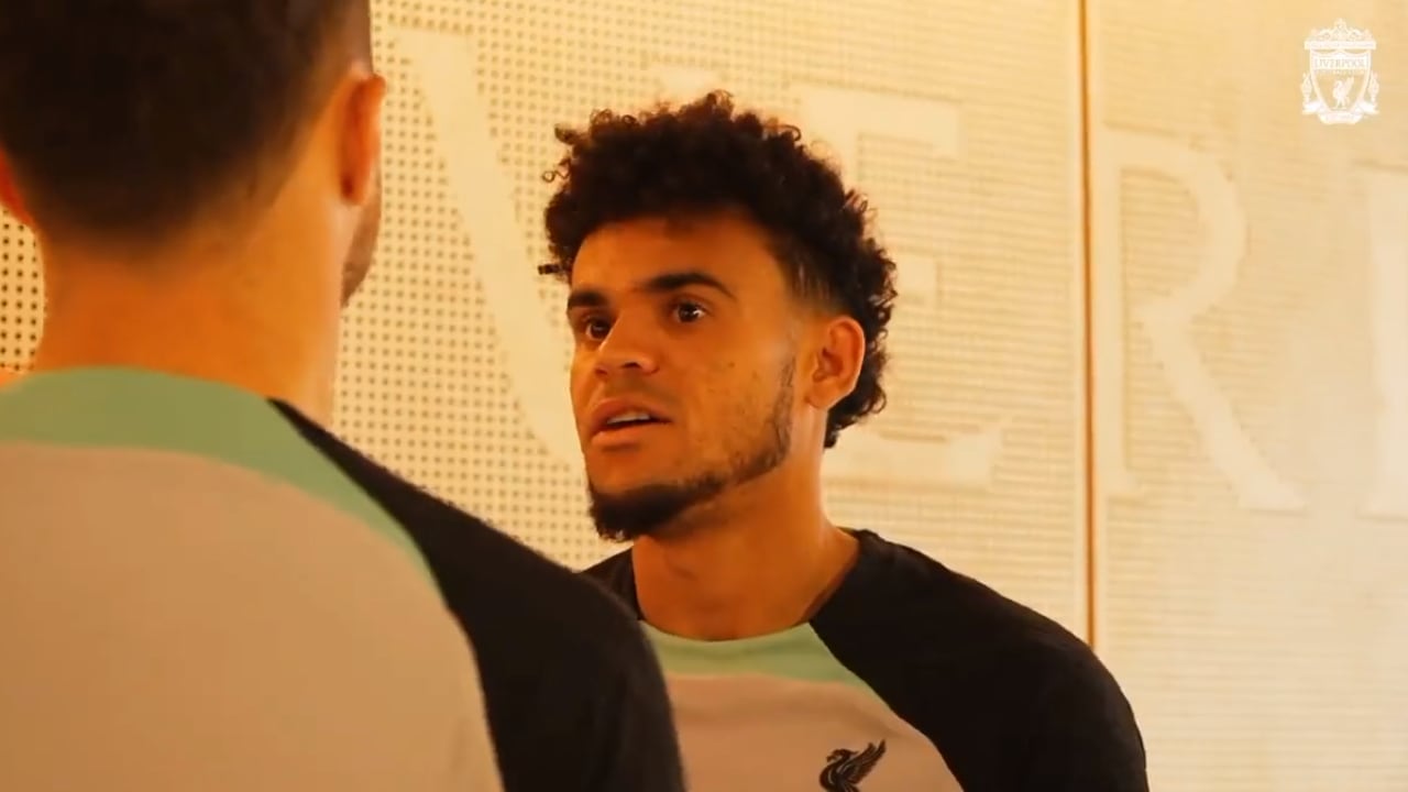 Luis Díaz ya entiende algunas frases que le dicen sus compañeros.