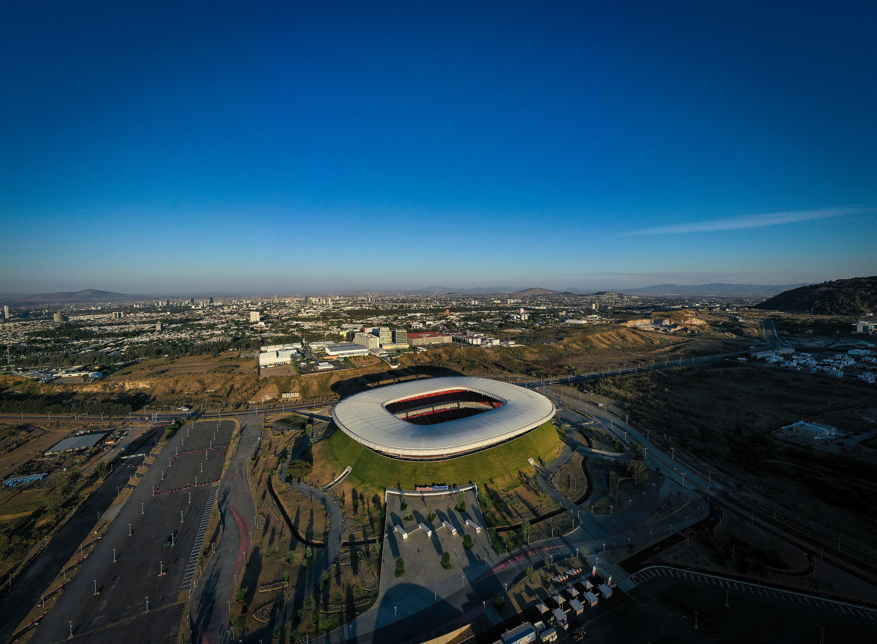 Imagen del estadio de Guadalajara, uno de los estadio de la Copa del Mundo de 2026.