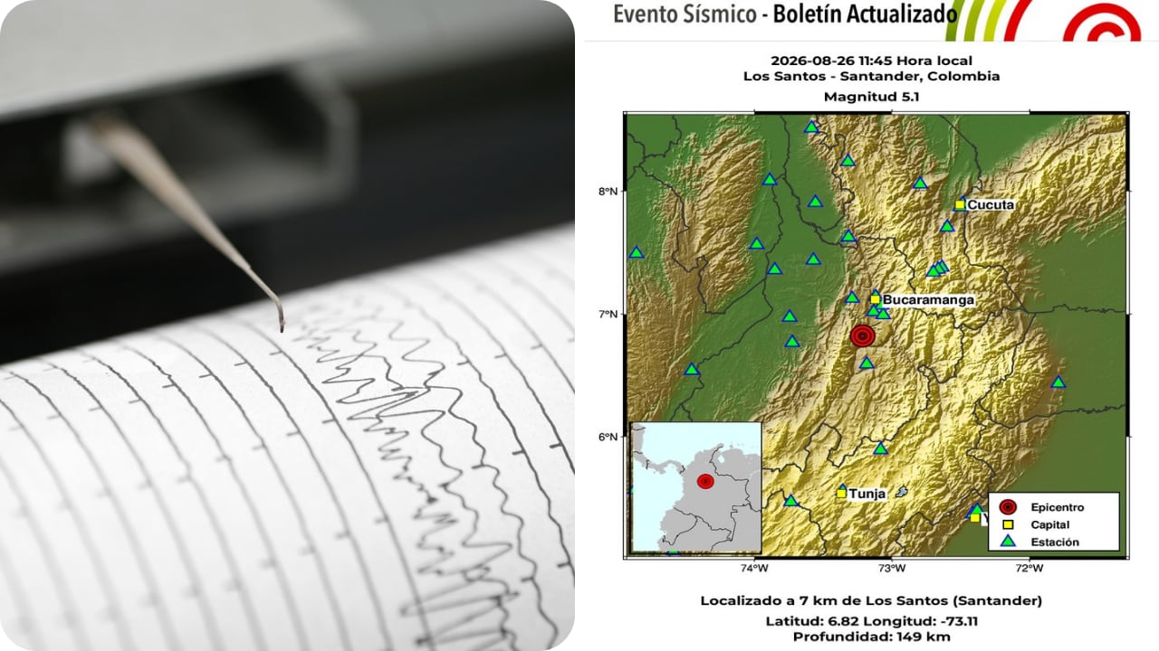 El SGC entregó nuevos detalles del sismo que sorprendió este miércoles a varias regiones.