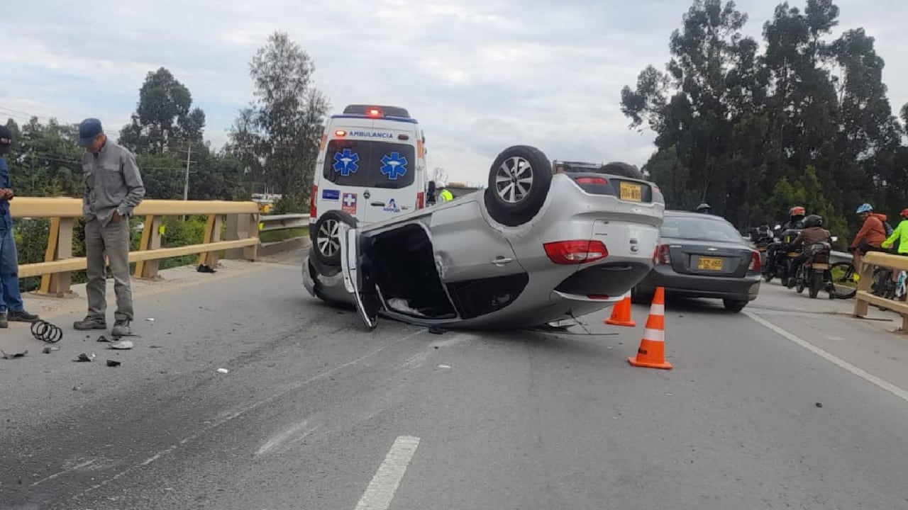 El accidente ocurrió en la entrada a Mosquera, sentido Mondoñedo - Glorieta de Toreros.