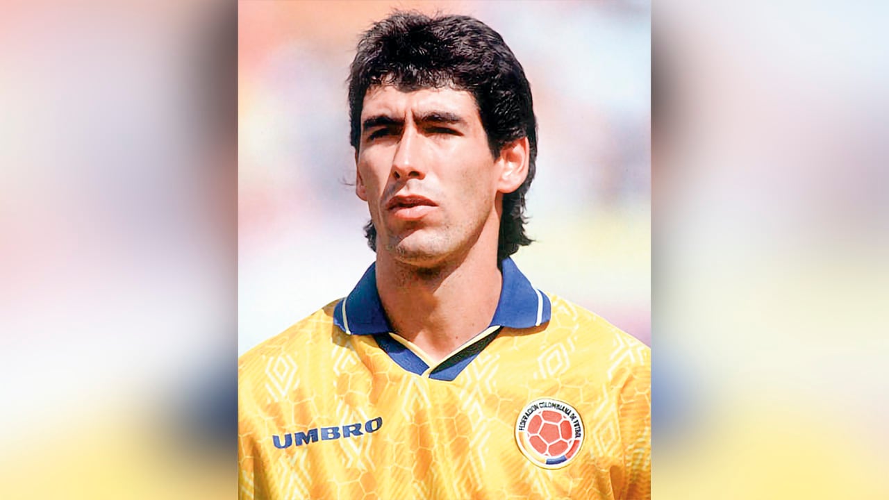Andrés Escobar con la camiseta de la Selección Colombia en el Mundial de 1994