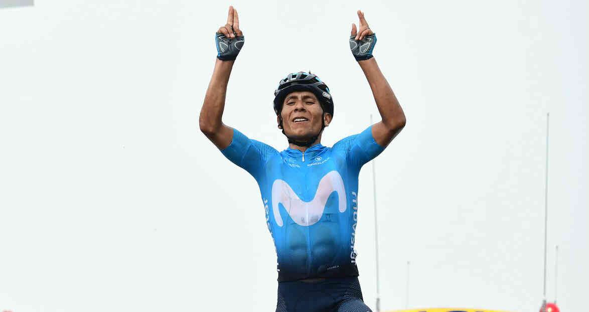 Nairo Quintana se consagró campeón del Giro de Italia siendo ciclista del Movistar Team.