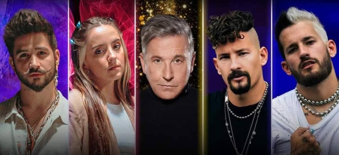 El afiche que despertó la polémica incluía los rostros de toda la familia de Montaner, incluyendo a su yerno, Camilo.