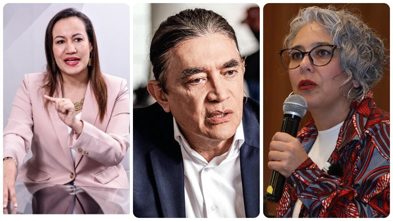 Carolina Corcho, Gustavo Bolívar y María José Pizarro.