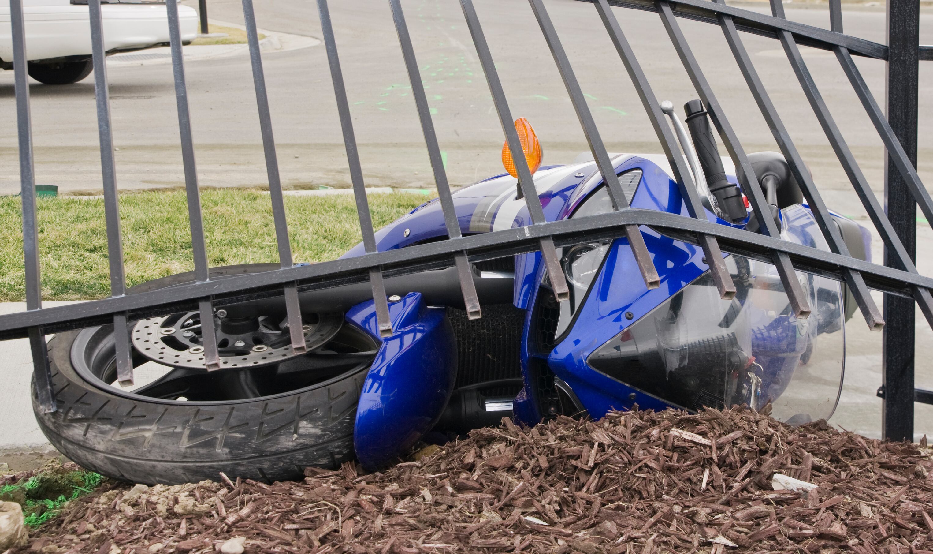 Accidente de tránsito de motocicleta