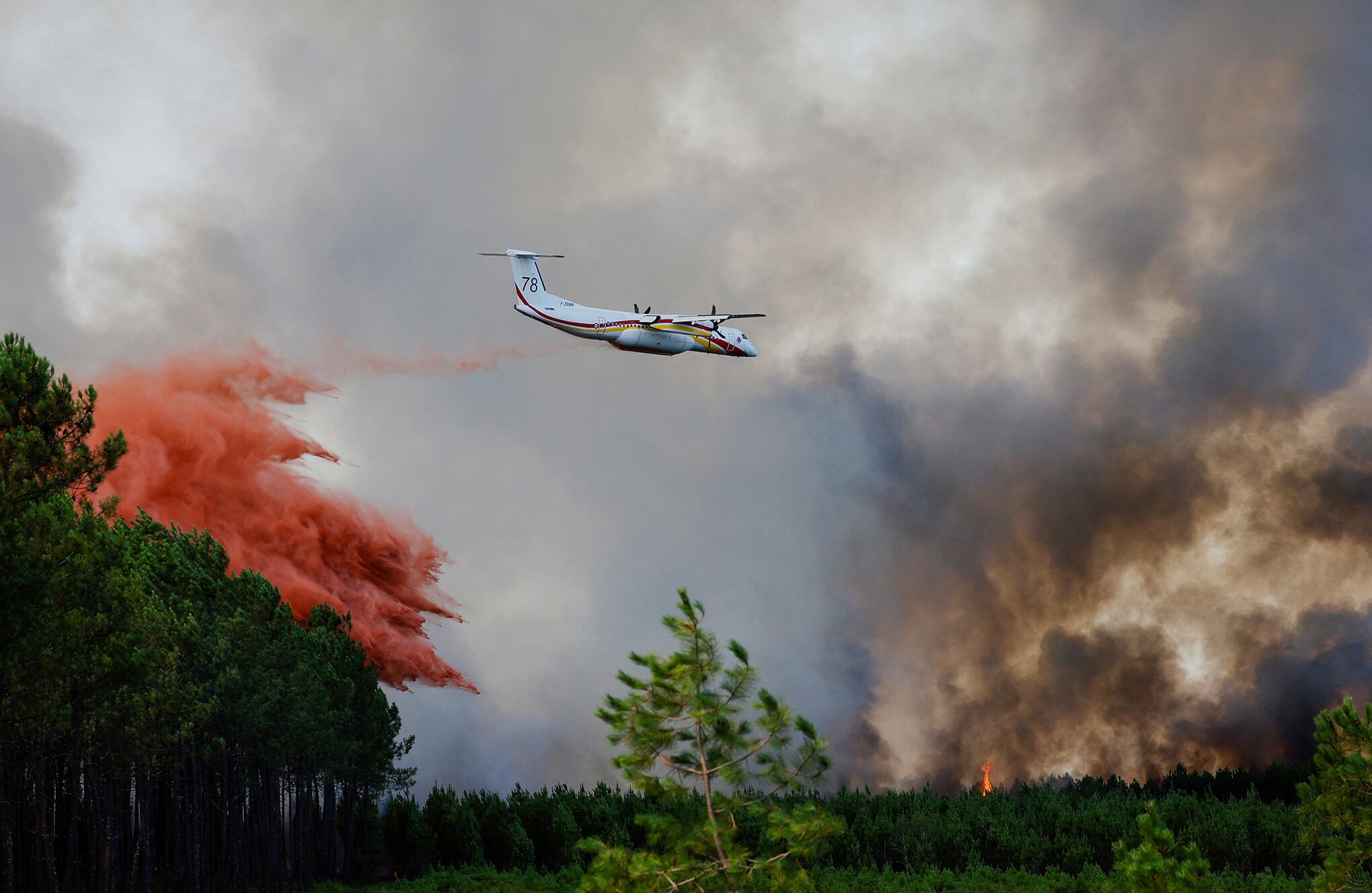 En imágenes: Incendios en el suroeste de Francia