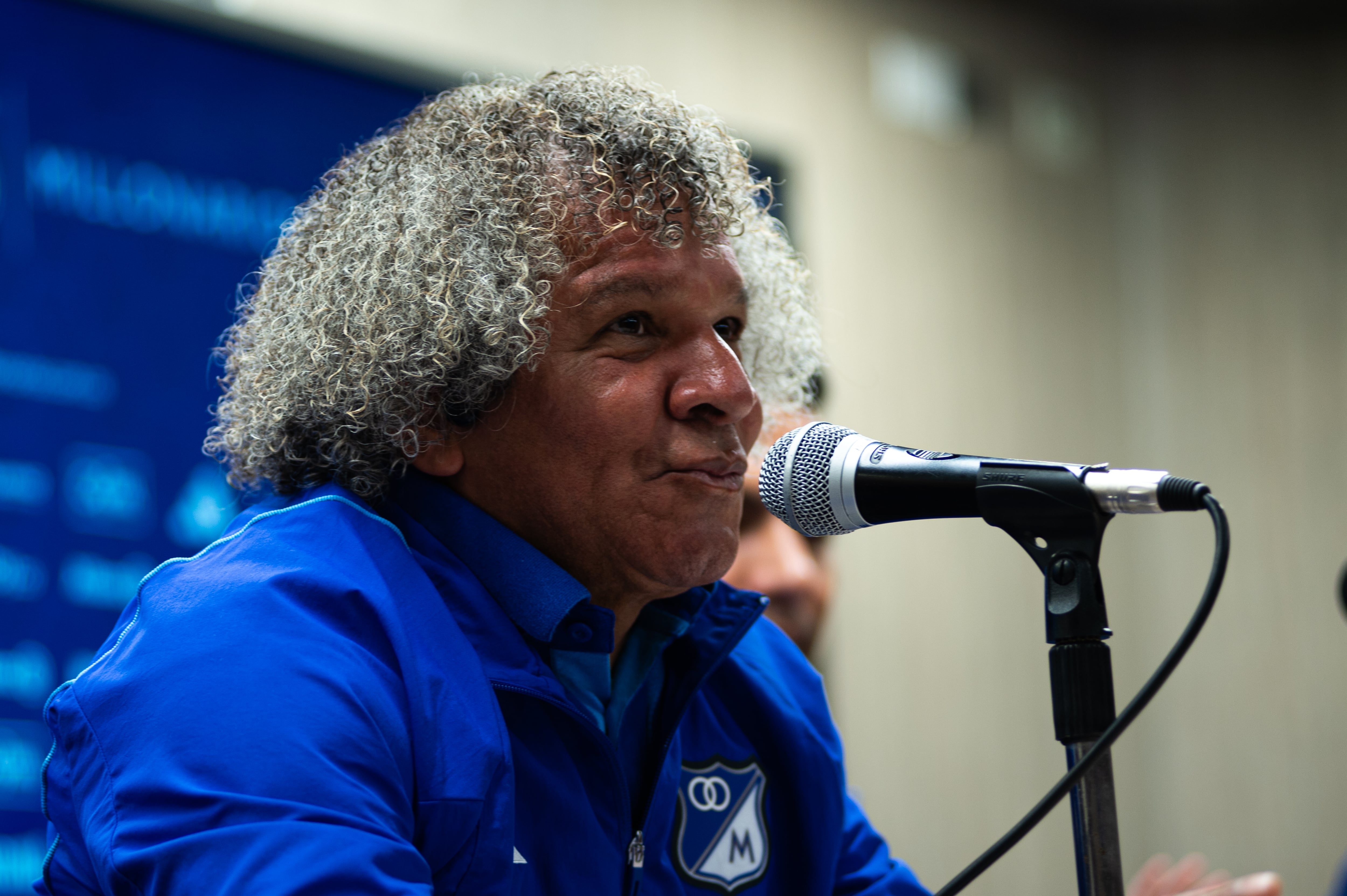 Alberto Gamero en medio de su primer ciclo con director técnico de Millonarios