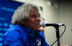 Alberto Gamero en medio de su primer ciclo con director técnico de Millonarios