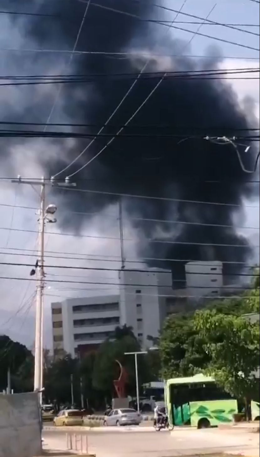 Incendio en el Palacio de Justicia de Valledupar