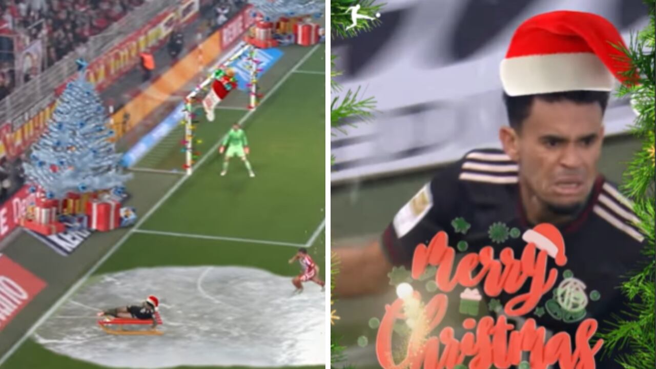 La obra de arte de Luis Díaz, con Bayern Múnich ante Unión Berlín, en modo navideño.
