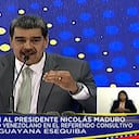 El presidente de Venezuela, Nicolás Maduro, interviene en el acto del CNE