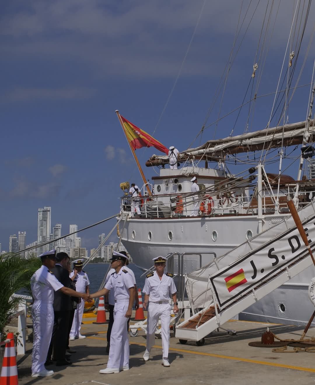 Llegada de Leonor de Borbón a Cartagena.