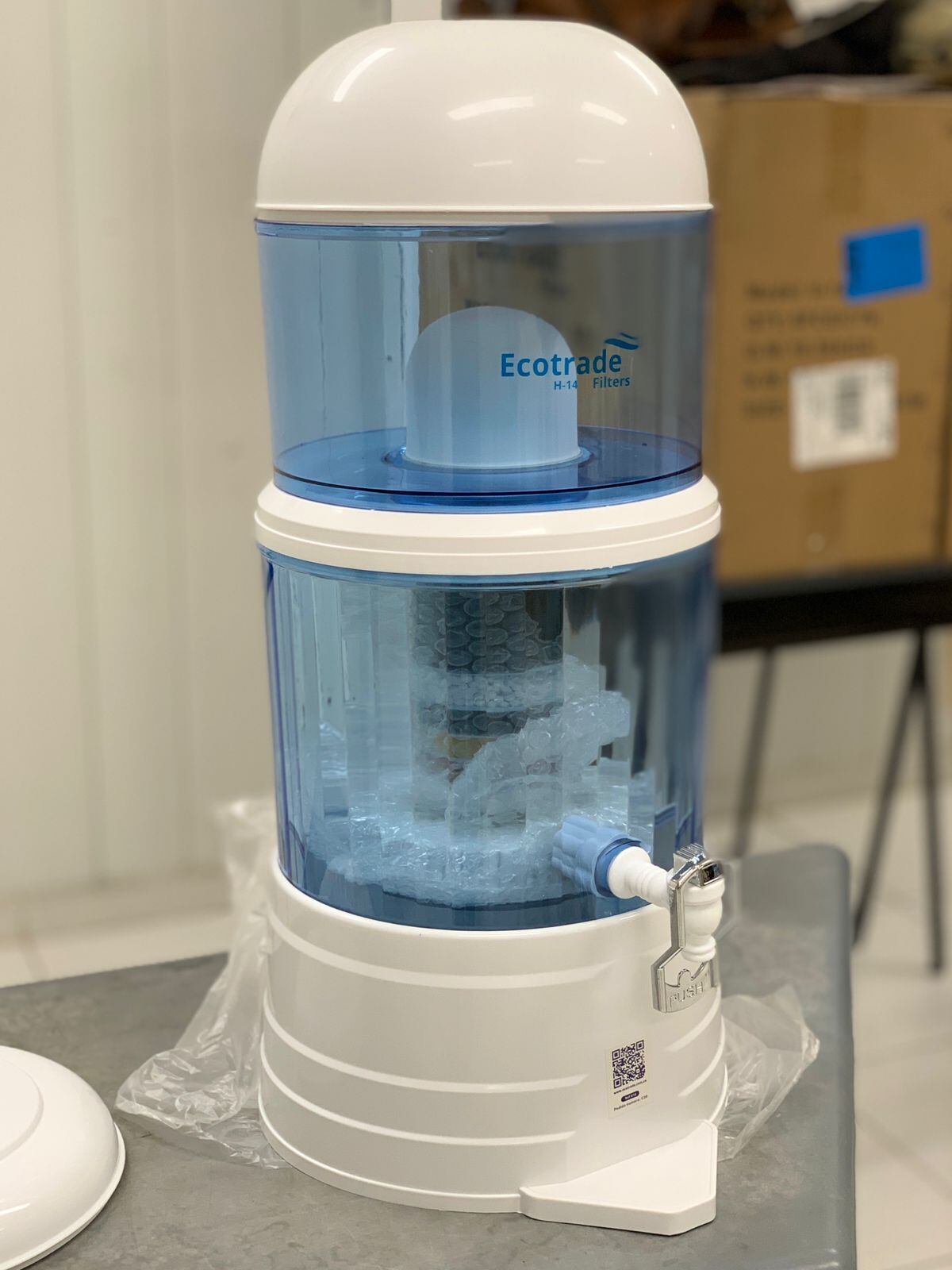 Dispositivo que permite purificar el agua lluvia.