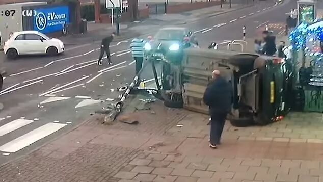 Choque vehicular en el Reino Unido