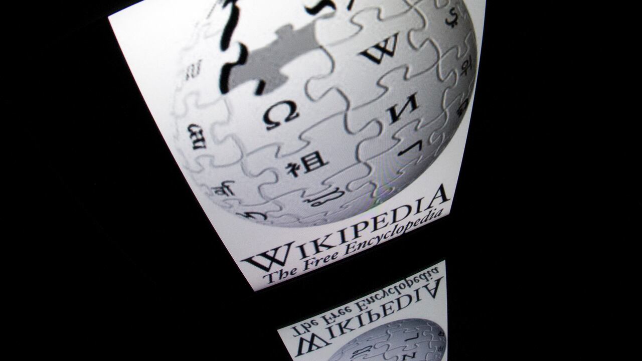 Wikipedia logo . Foto: Lionel BONAVENTURE / AFP.