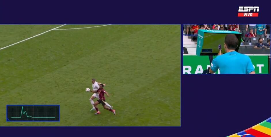 De esta manera se anuló el gol de Bélgica.