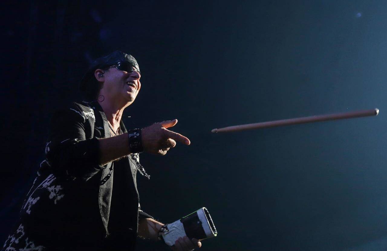 Klaus Meine, vocalista de Scorpions, disfrutó junto con la multitud capitalina. Foto: Diana Rey Melo