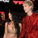 NEW YORK, NEW YORK - SEPTEMBER 12: (L-R) Megan Fox and Machine Gun Kelly attend the 2021 MTV Video Music Awards at Barclays Center on September 12, 2021 in the Brooklyn borough of New York City. (Photo by Kevin Mazur/MTV VMAs 2021/Getty Images for MTV/ ViacomCBS)