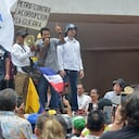 Cientos de ciudadanos marcharon a favor de las reformas del gobierno del Presidente Gustavo Petro.