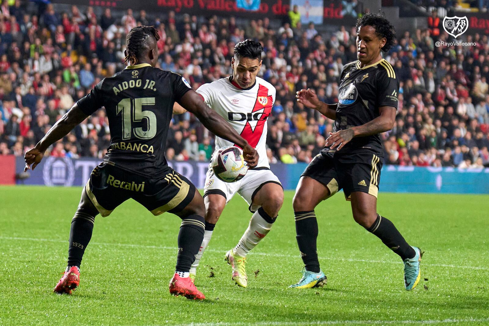 Falcao García sumó 60' en el duelo ante Celta de Vigo.
