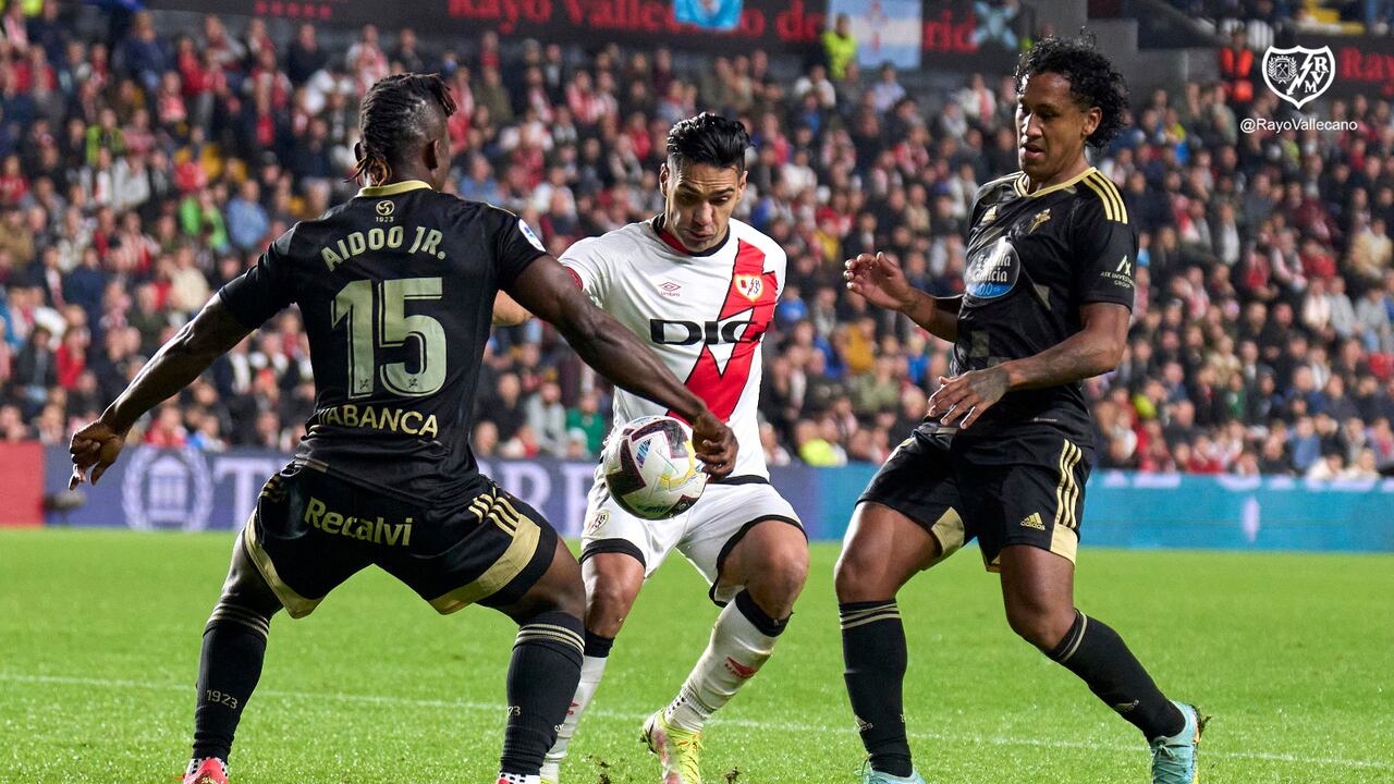 Falcao García sumó 60' en el duelo ante Celta de Vigo.