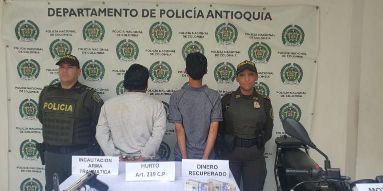 Detenidos por intento de hurto a un adulto mayor.
