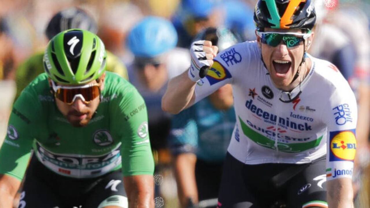 Sam Bennett y Peter Sagan.