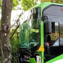 El accidente involucra un bus alimentador del MIO de Cali.