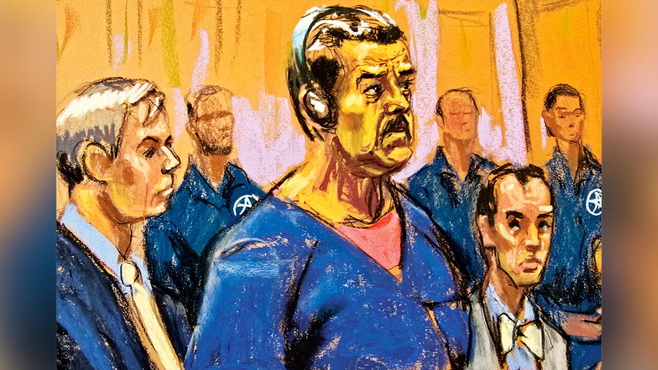 Nicolás Maduro en un retrato durante su primera comparecencia judicial.