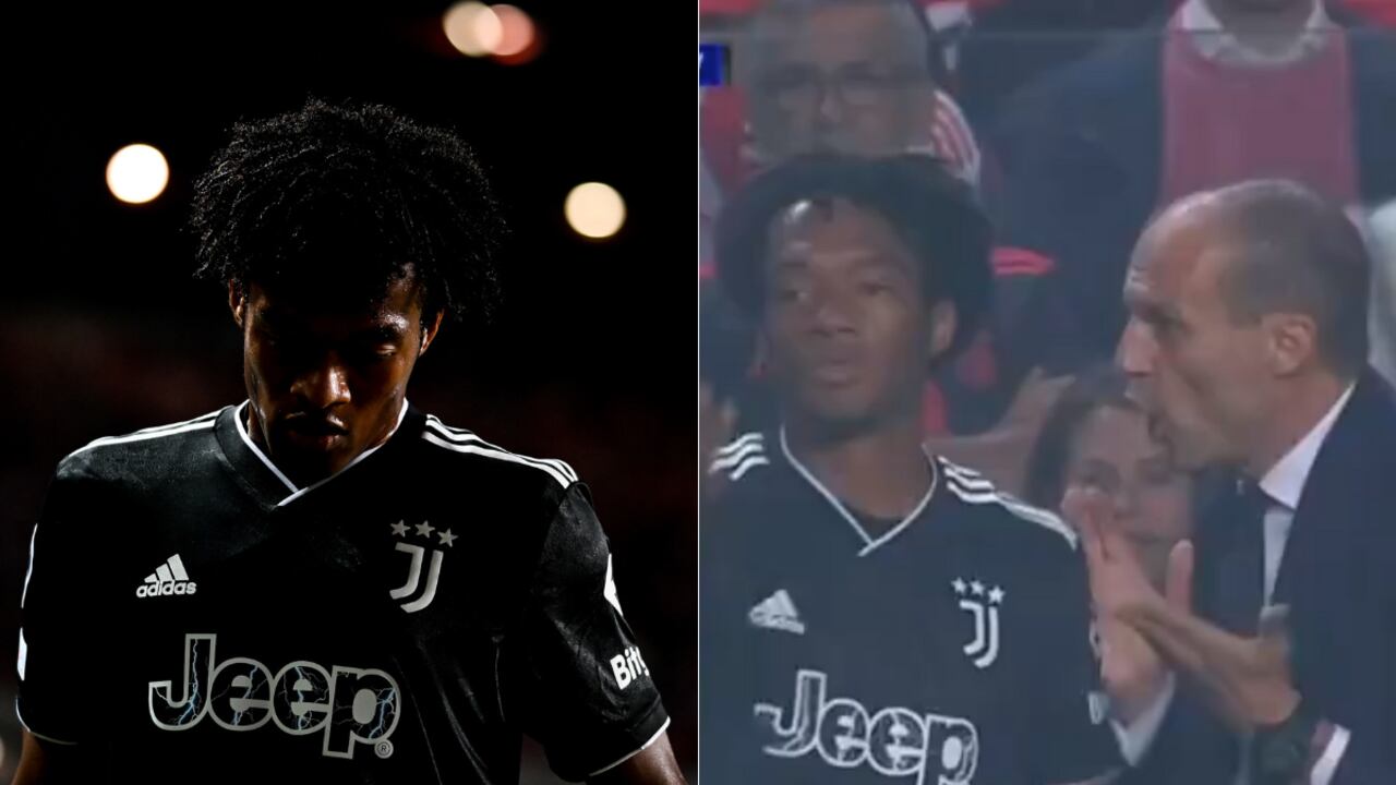 Juan Guillermo Cuadrado en el juego con Benfica por Champions League.