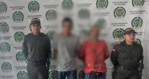 Capturas por robar, presuntamente, un taxi en el municipio de Rionegro, Antioquia.