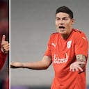 Cristiano Ronaldo, jugador del Manchester United, y James Rodríguez, jugador del Al-Rayyan.