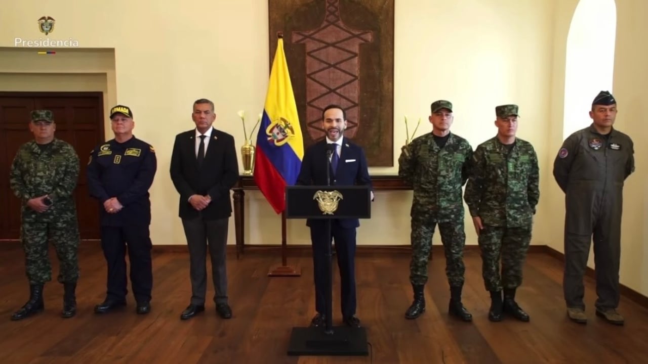 Presidente Abelardo De La Espriella presentó a la nueva cúpula militar.