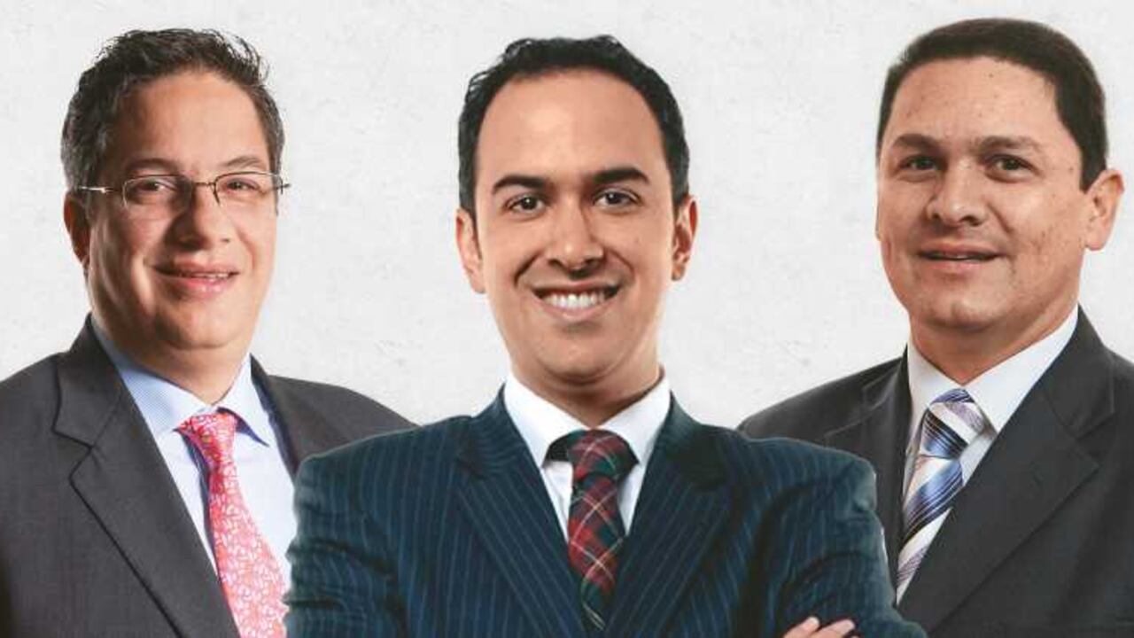 Santiago Rojas (Director de la Dian), Juan David Barbosa (Director de la práctica de comercio exterior en Posse Herrera Ruiz) y Diego Rengifo (Vicepresidente Analdex).