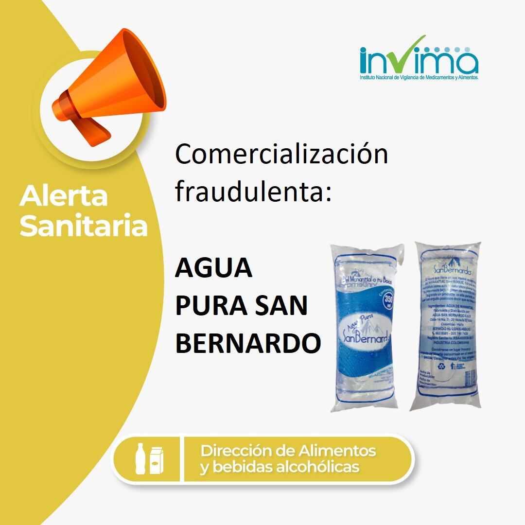 El Invima emitió alerta sanitaria por el registro sanitario vencido.