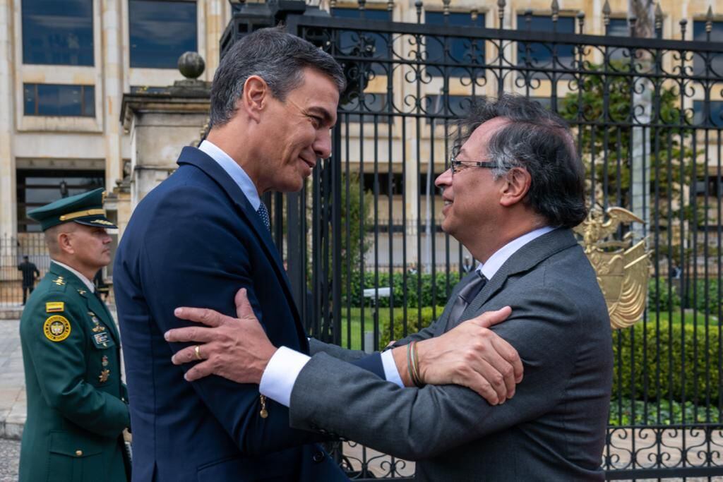 Visita del Presidente Pedro Sánchez de España a Colombia, Reunión con el Presidente Gustavo Petro