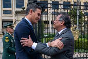 Visita del Presidente Pedro Sánchez de España a Colombia, Reunión con el Presidente Gustavo Petro
