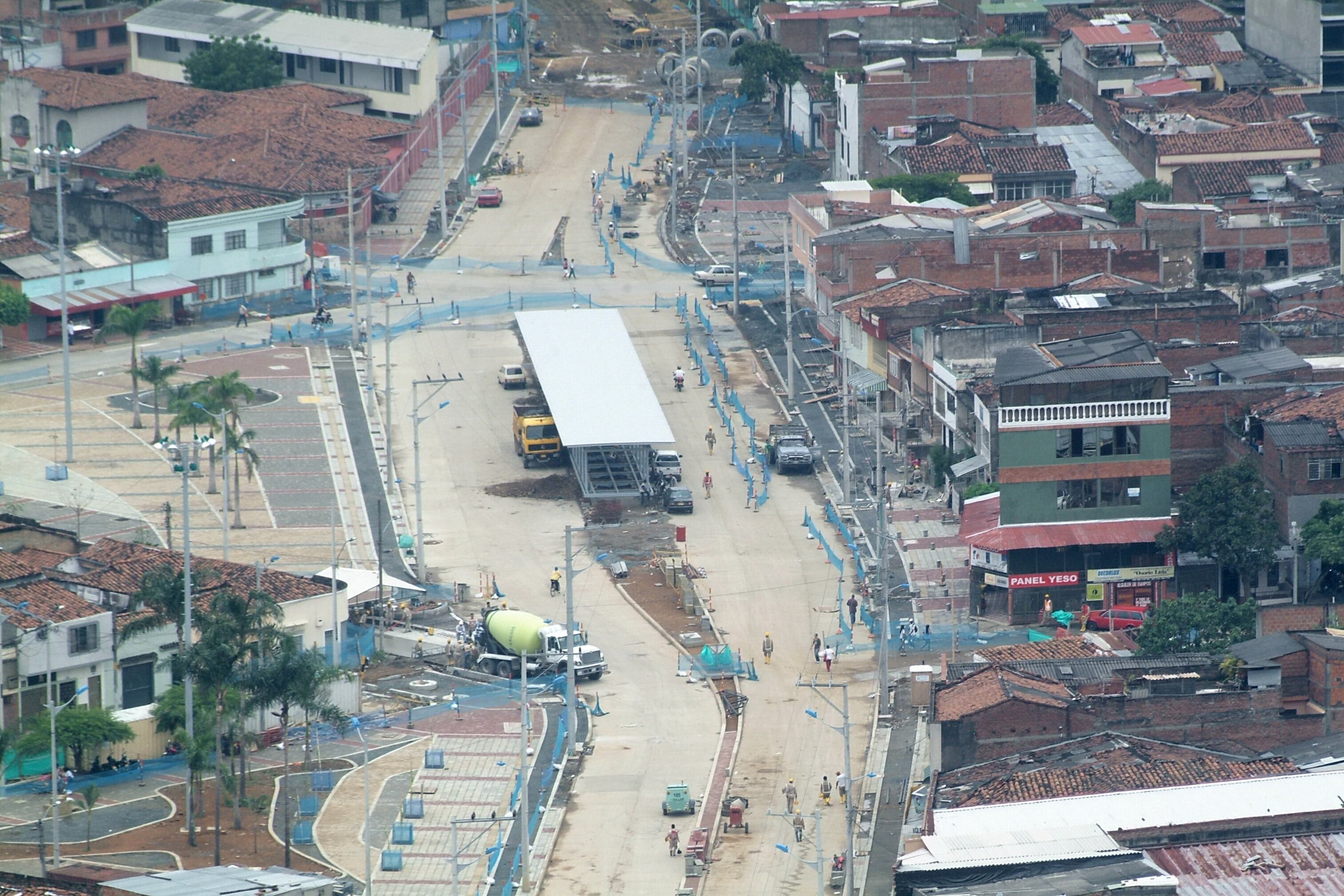 Fotos de archivo 2011 construcción de la troncal del MIO carrera 15.