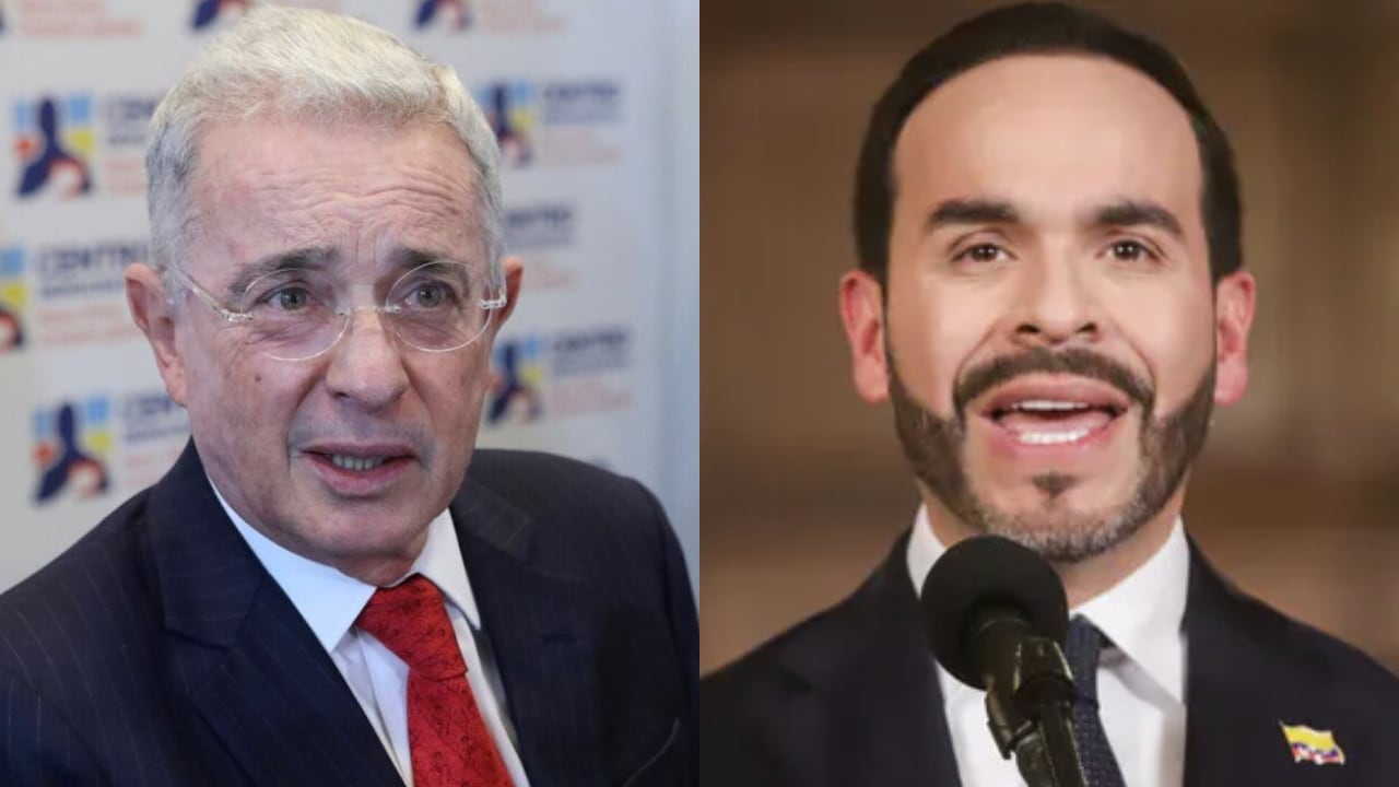 El exmandatario Álvaro Uribe y el presidente Abelardo De La Espriella.