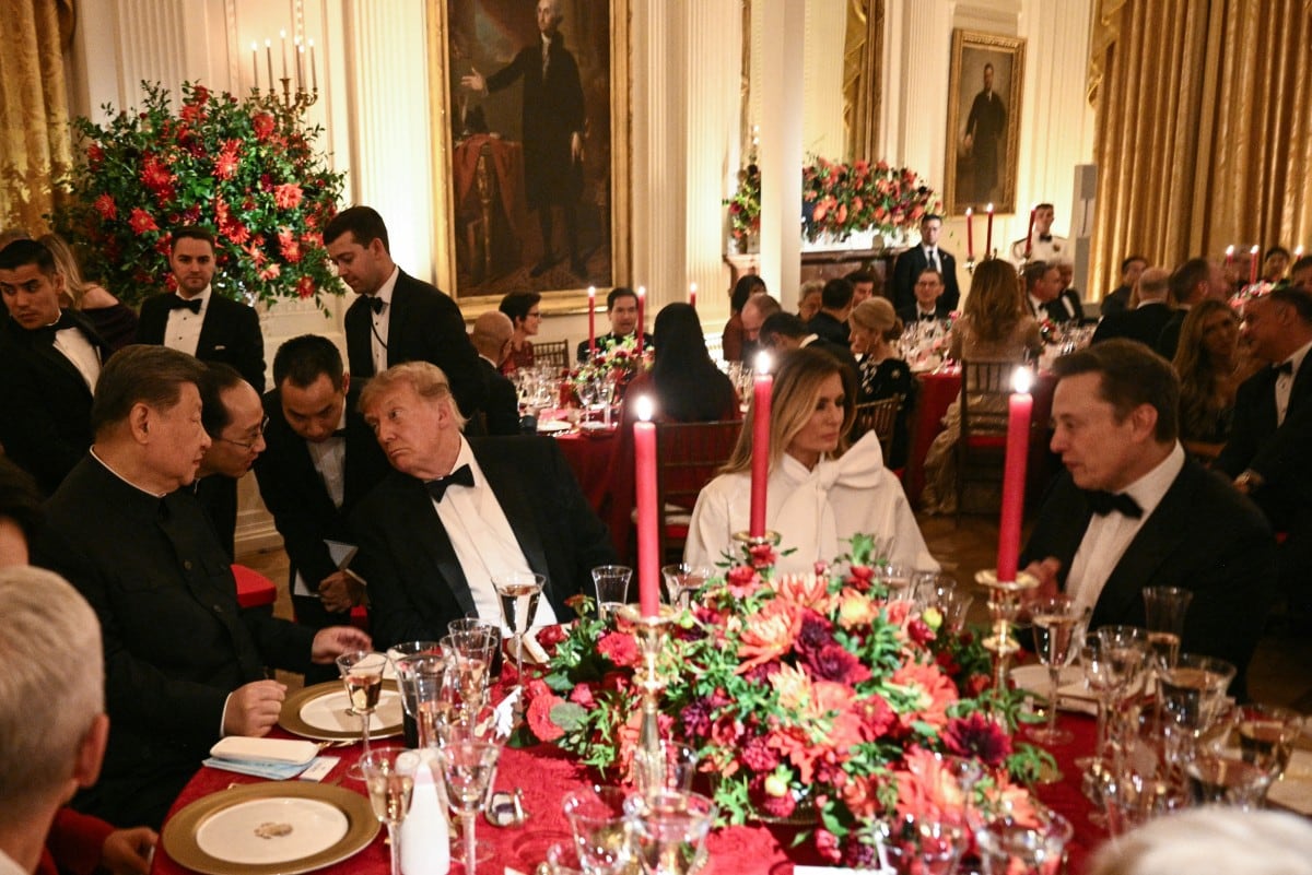 Cena entre los presidentes Donald Trump y Xi Jinping
