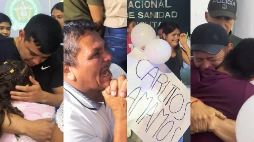 La liberación se dio este lunes, 19 de enero, luego de que el pasado 6 de enero los uniformados fueran secuestrados.