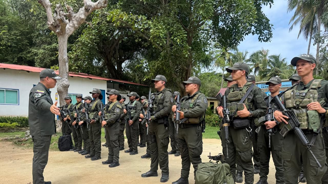 Policía de Carabineros fue enviada al parque Tayrona tras crisis de seguridad.