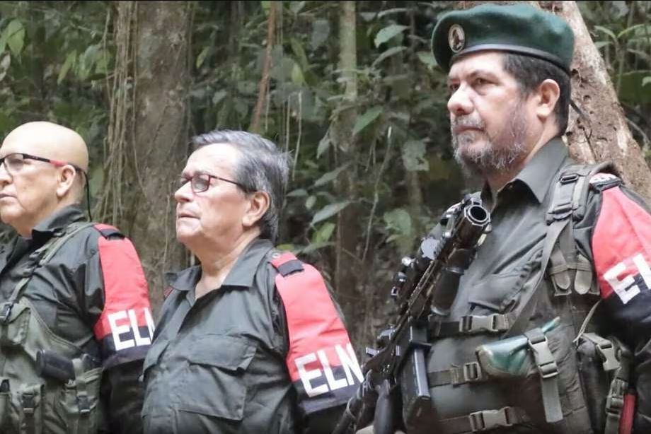 Antonio García, máximo comandante del ELN; Pablo Beltrán, jefe negociador de esa guerrilla, y Pablito, quien fuera el jefe del frente de guerra oriental.