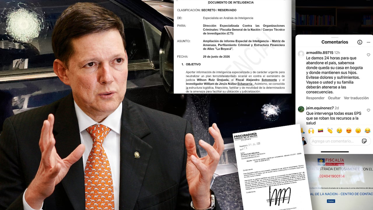 El exministro Wilson Ruiz estaría bajo la amenaza de grupos criminales.