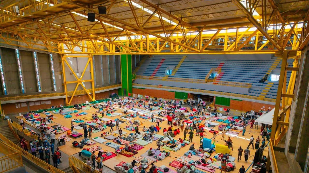Coliseo Mayor Pereira como refugio para las familias afectadas
