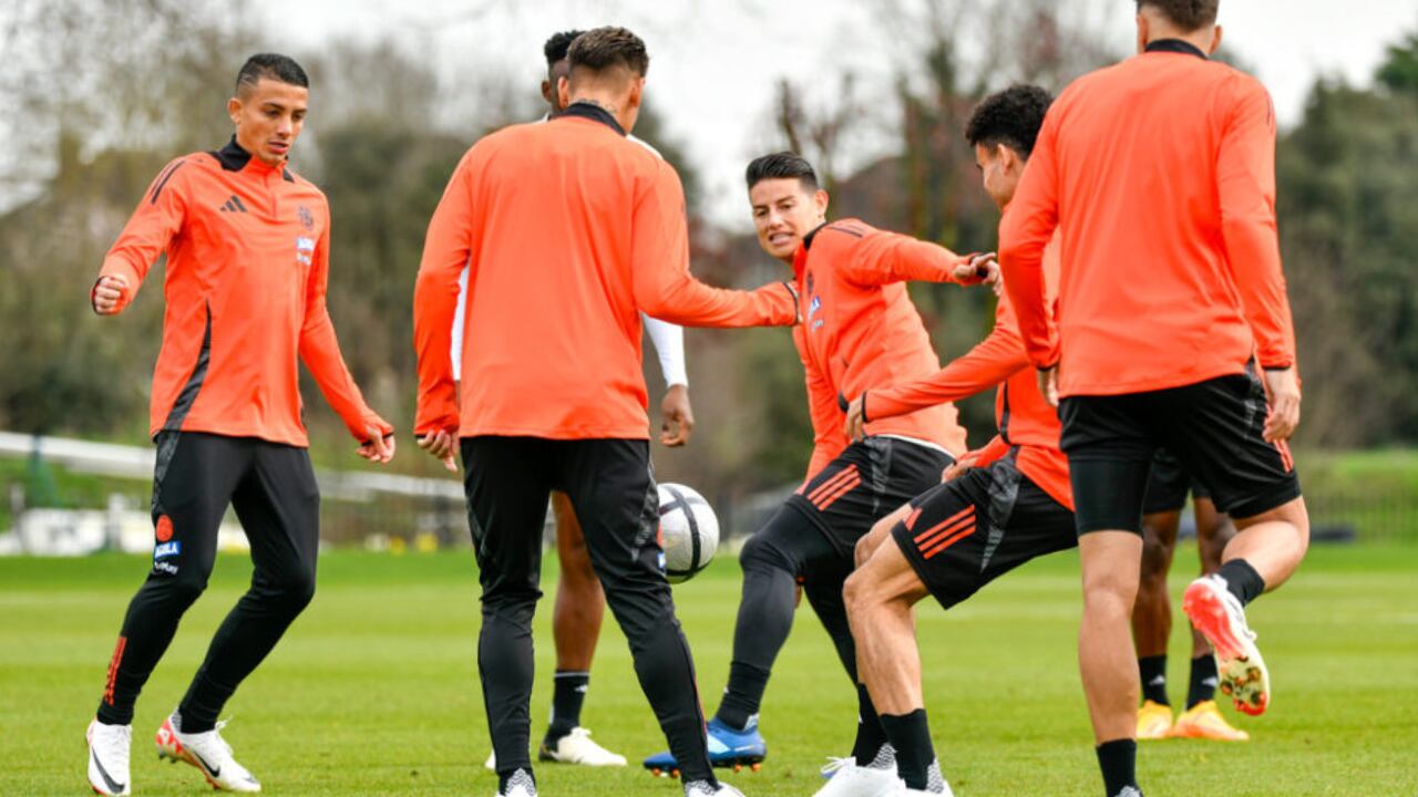 Selección Colombia en un entrenamiento previo a los amistosos ante España y Rumania