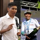Nairo Quintana, Miguel Ángel López y Egan Bernal.