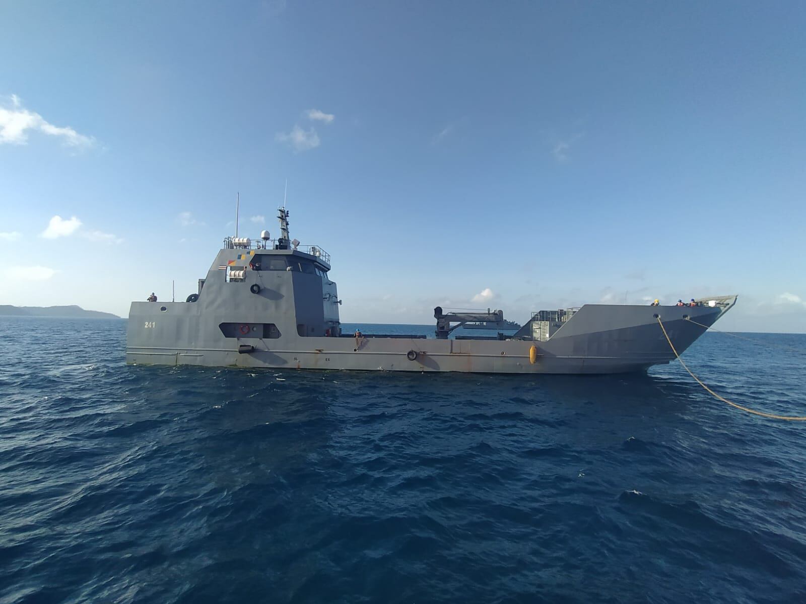 A bordo del buque ARC “Golfo de Urabá” se encuentran más de 20 Marinos de Colombia