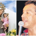 La Virgen del Carmen y Diomedes Díaz.