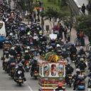 La caravana mientras se dirigía a los juzgados de Paloquemao por la carrera 30.